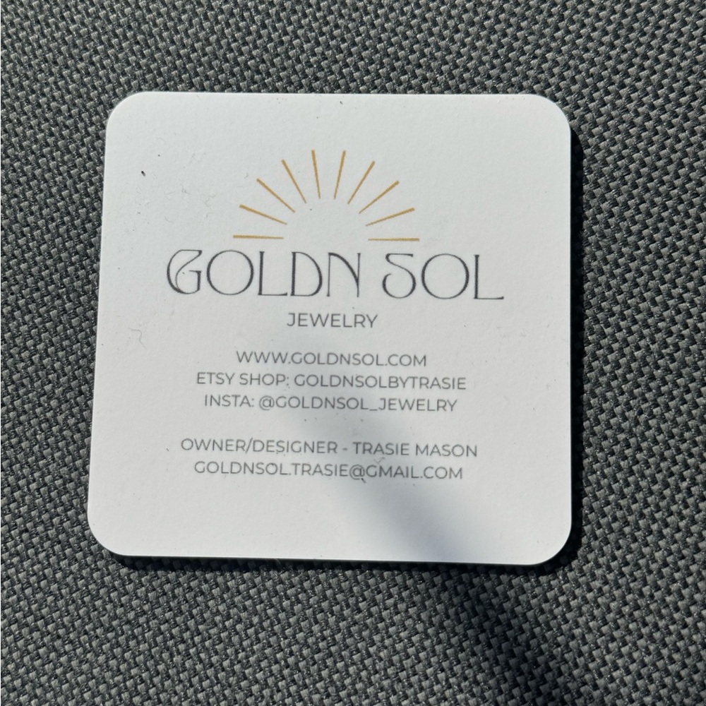 Rutilated quartz Gold-Filled Ring (size: 7) - Picture 3 of 7